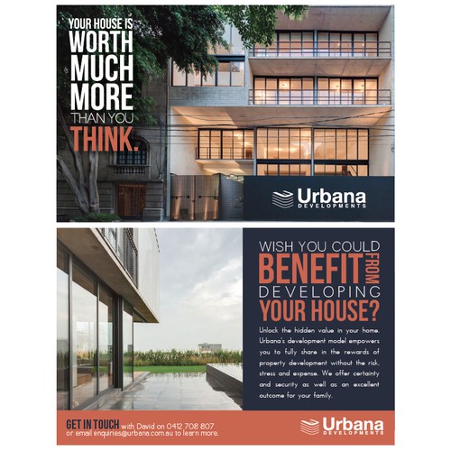 New postcard or flyer wanted for Urbana Developments