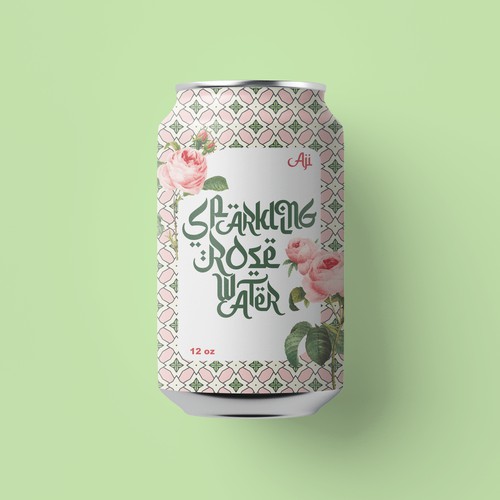 Sparkling rose water