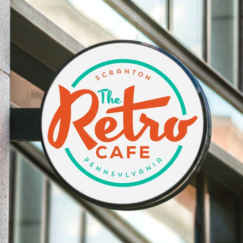 Vintage logo for Retro Cafe