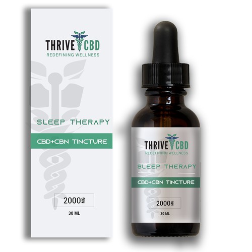 CBD tincture label and box