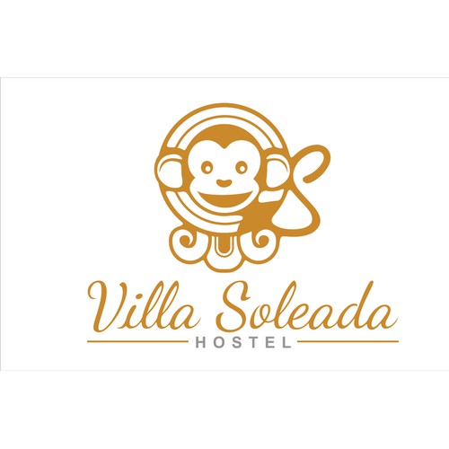Create a monkey logo for a nonprofit hostel in Honduras that benefits an orphanage!