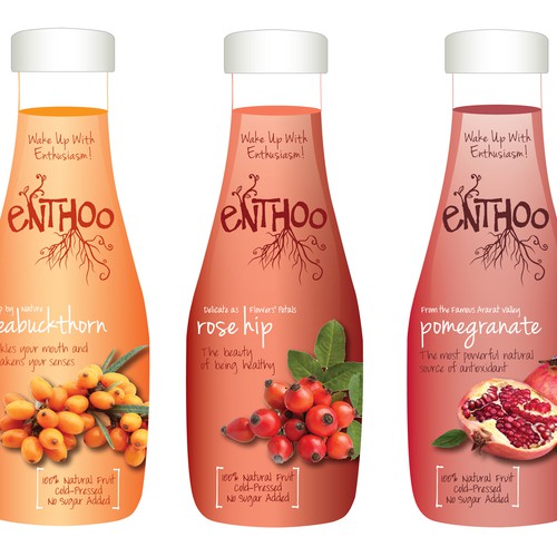 Packaging for a new line of fruit juices