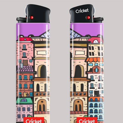illustration for a lighter company