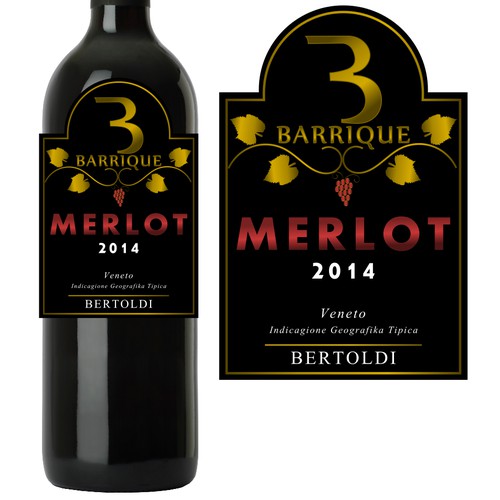 Bertoldi Barrique Merlot label 2