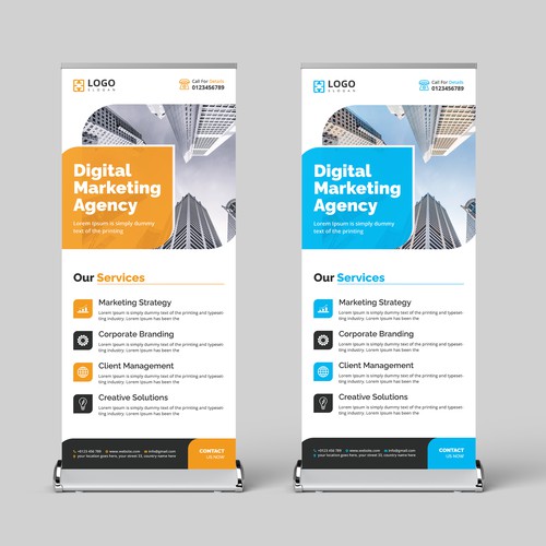 Corporate Roll Up Banner