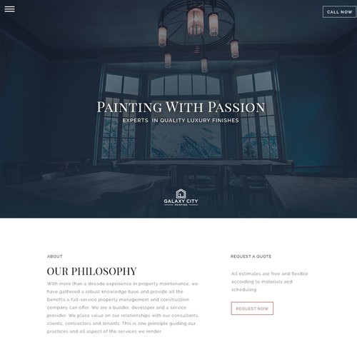 Website for Paint Company