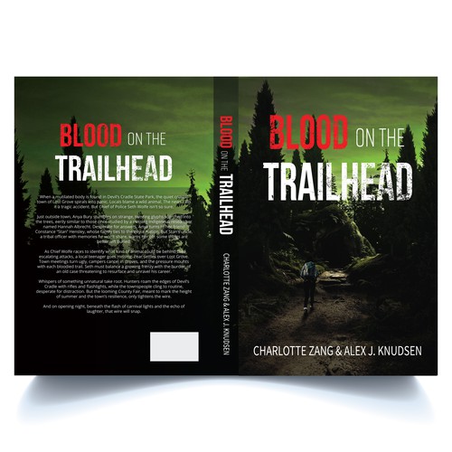 Book Cover Design Concept for "Blood on the Trailhead"