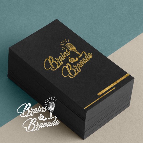 Brains & Bravado Podcast Logo