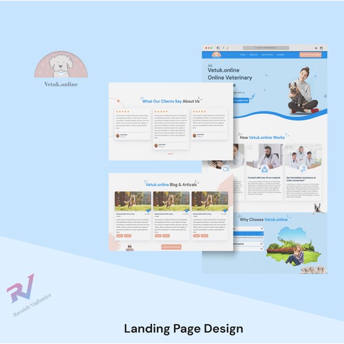 VetUk.Online Landing Page Design