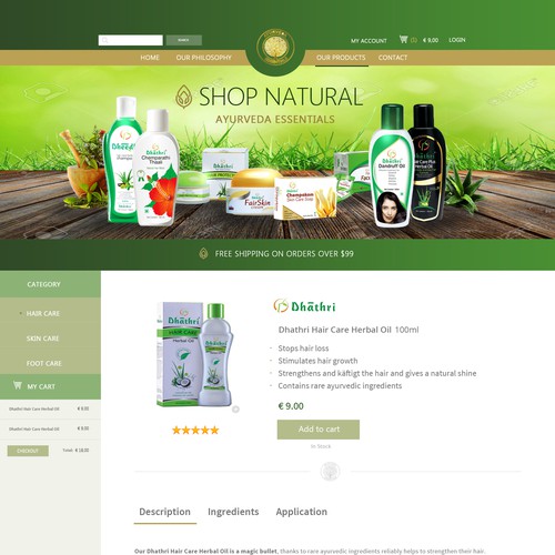 Ayurvedic Website Design