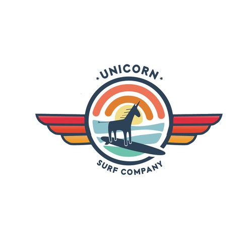 unicorn surf company logo
