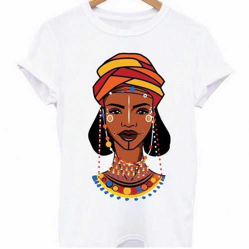 Fulani Tribe Woman Illustration -African Art