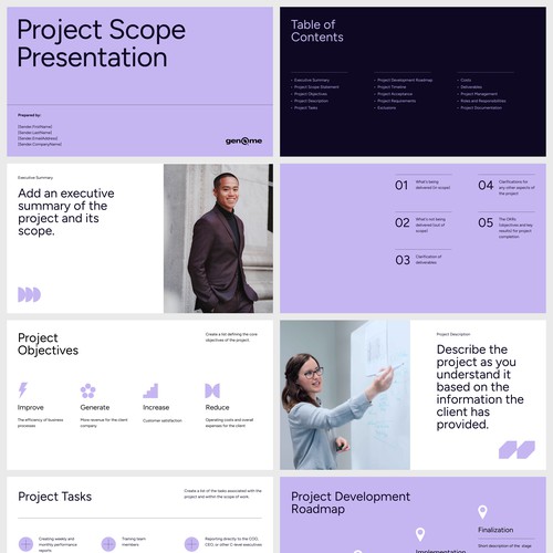 Modern and clean business presentation template