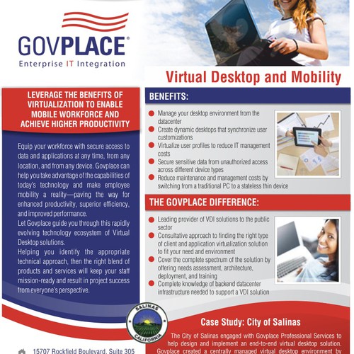 postcard or flyer for Govplace