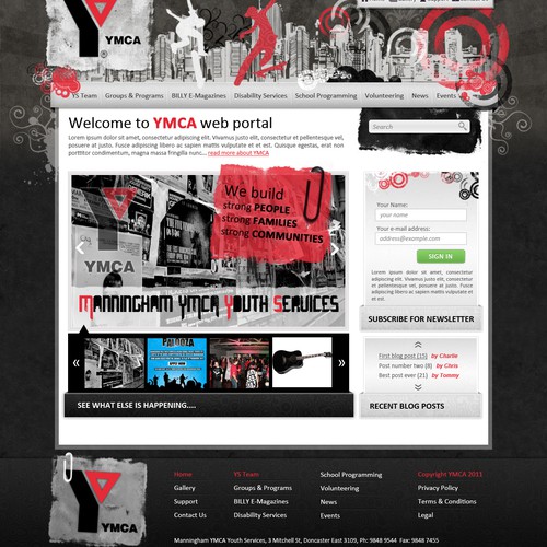 A local YMCA Youth Services needs a new WP design!