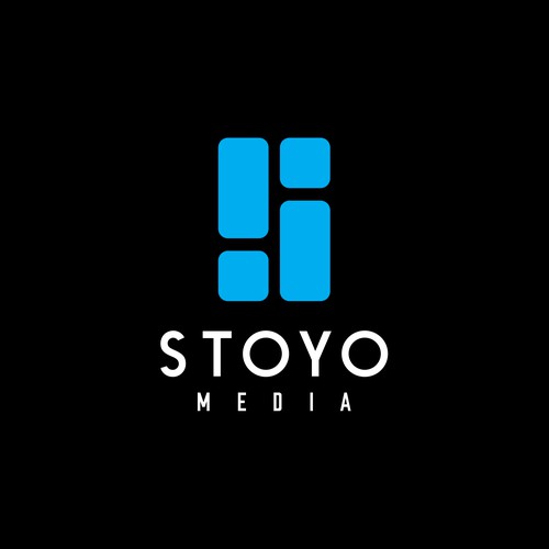 Modern logo for media company