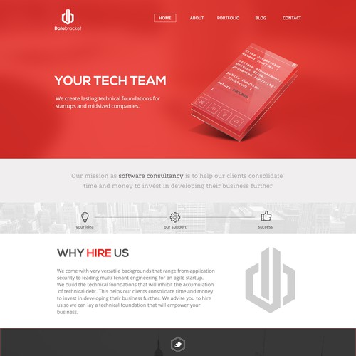 New website design for software consultancy