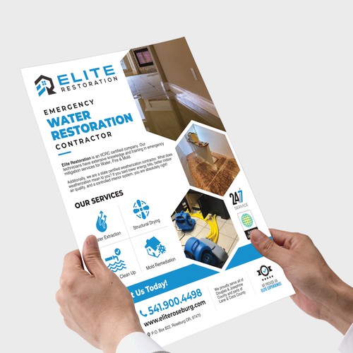 Flyer for Elite Restoration