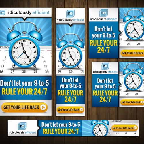 Create the next banner ad for Ridiculously Efficient