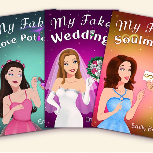 Book Covers for a Romance Series