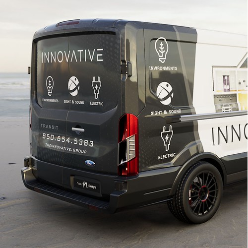 Innovative Home Technology Vehicle Wrap Design