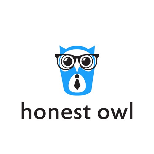 Create a Modern/Simple Owl("Twitter" Bird esque) design for HonestOwl