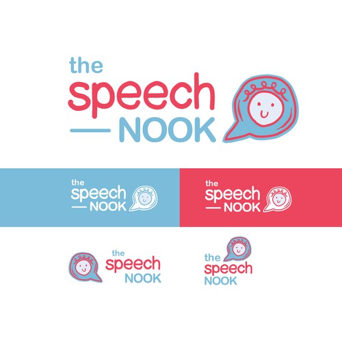 Logo entry for children speech center.