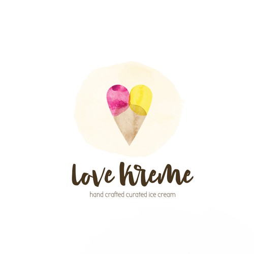 Love Ice Cream Logo for Love Kreme