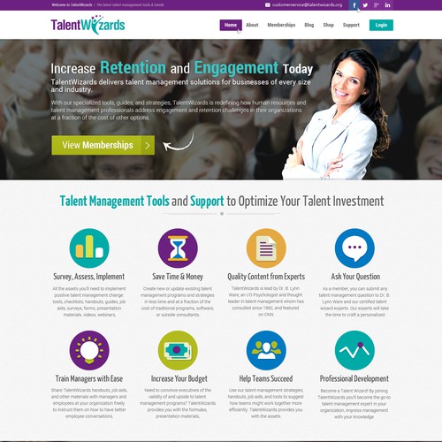 Redesign our Homepage for TalentWizards!