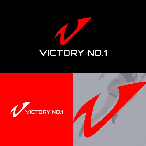 logo letter of V+1 for Victory No.1
