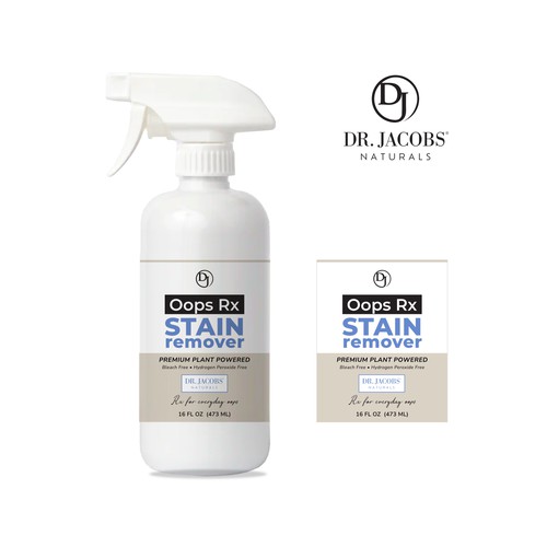 Stain remover label.