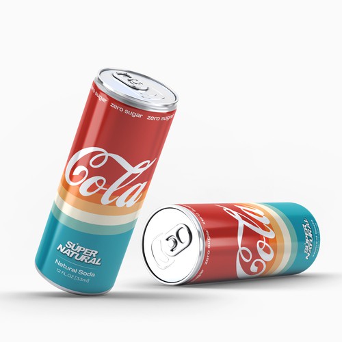Super Natural Soda Can design