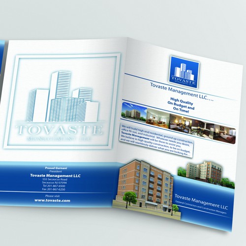 Tovaste Management LLC Needs New Brochure Design