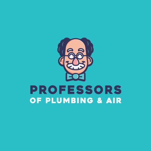 Character logo for plumbing company