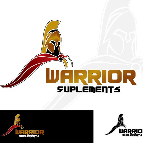 Create a disruptive or vintage WARRIOR logo for new supplement company