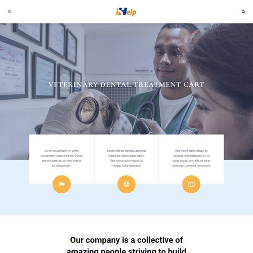 Landing page design