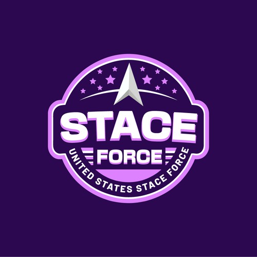 parody logo, mimicking the U.S. Space Force logo
