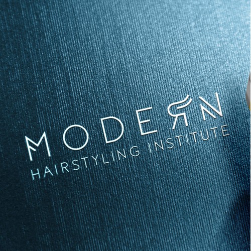 concept logo for hairstyling institute