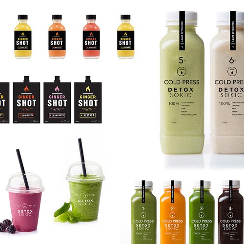 Cold Press Detox Juices - Branding & Packaging