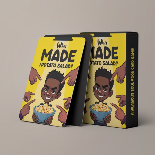 Fun & Soulful Box Cover for Our Card Game: ‘Who Made the Potato Salad?’