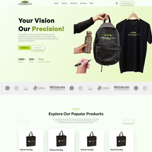 Unerabuck - Landing Page Design