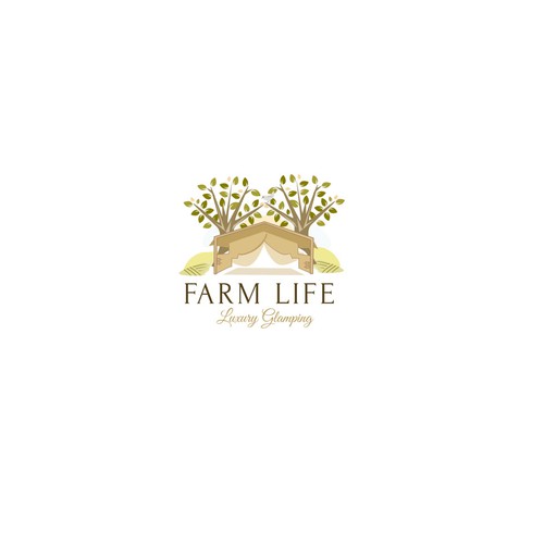 relaxed, luxurious safari tent/glamping experience farm stay logo