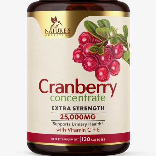 Cranberry Concentrate label
