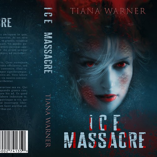 YA Fantasy Book cover - ICE MASSACRE 