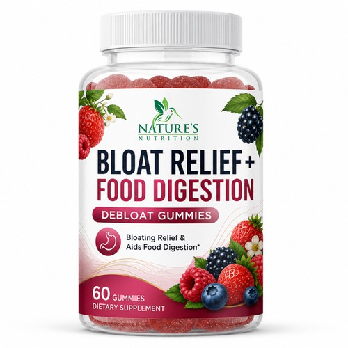 Label Design Bloat Relief