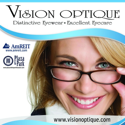 Create an ad for Vision Optique