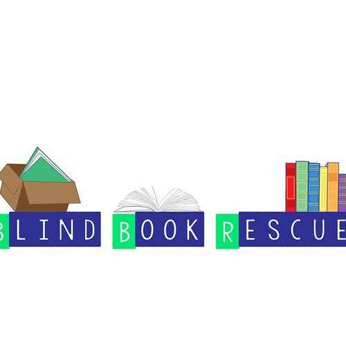 Create an eye catching logo for a book rescue.