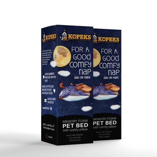 Kopeks Premium memory foam pet bed