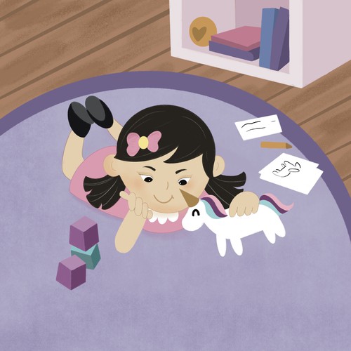 The Girl Who Speaks - Children's Book Illustration