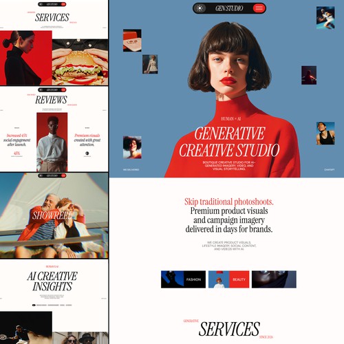 Creative Studio Website Design in Framer